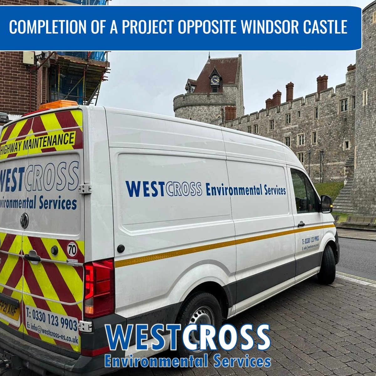Completion of an asbestos removal project opposite Windsor Castle