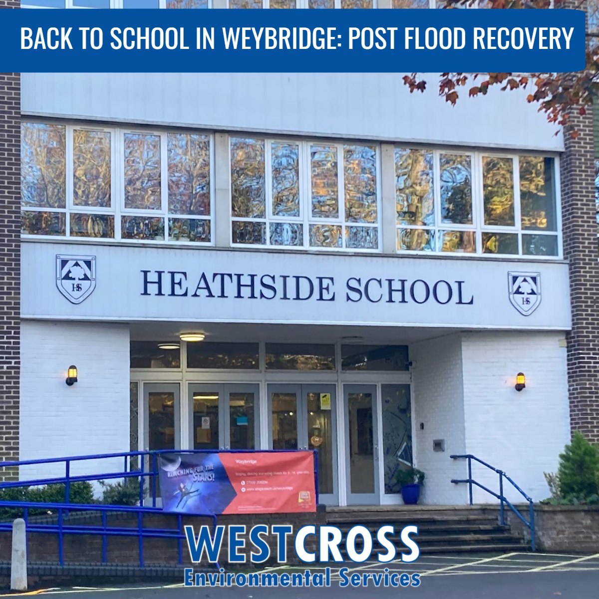 Back to School in Weybridge for Post for Flood Recovery Efforts