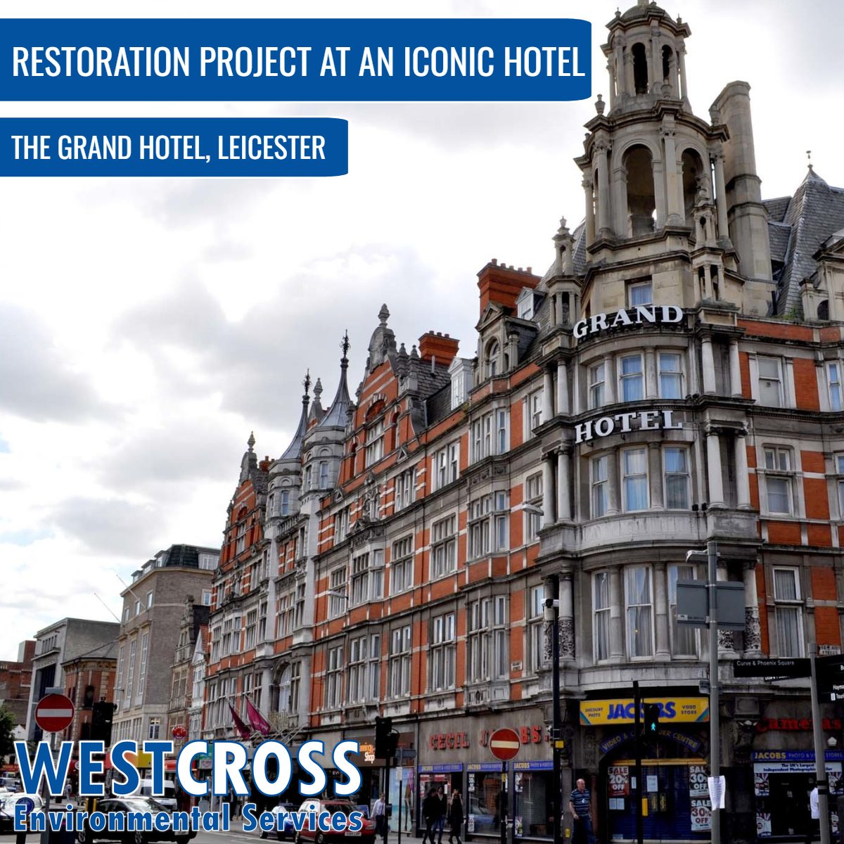 Supporting Grand Hotel Leicester Restoration Project with the removal of asbestos on the site