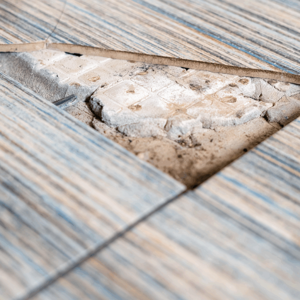 Asbestos found in floor tiles Westcross Environmental Services
